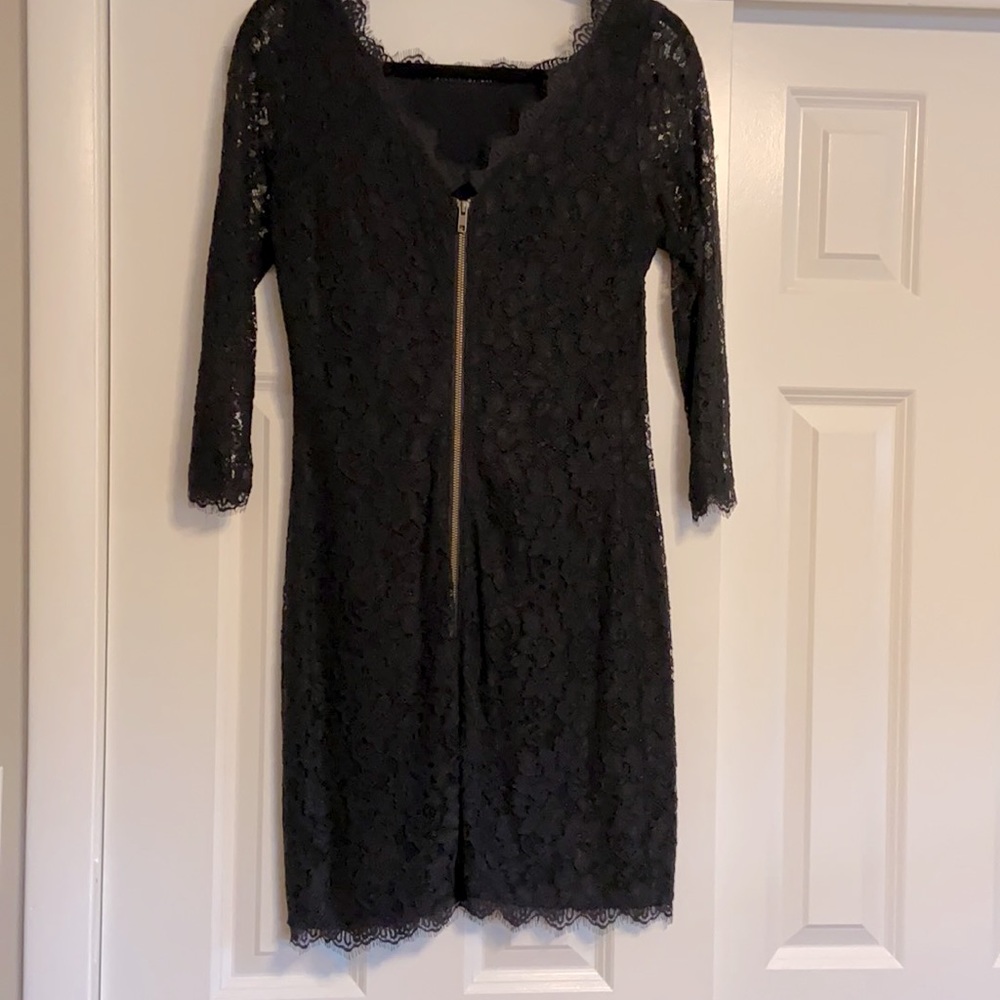 Black lace dress